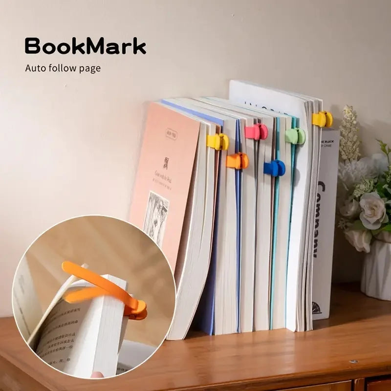Soft Silicone Book Page Holder Clip