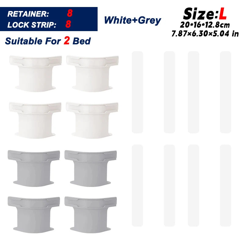 No-Slip Bed Sheet Holders & Straps Set – Secure, Hassle-Free Bedding Fixation