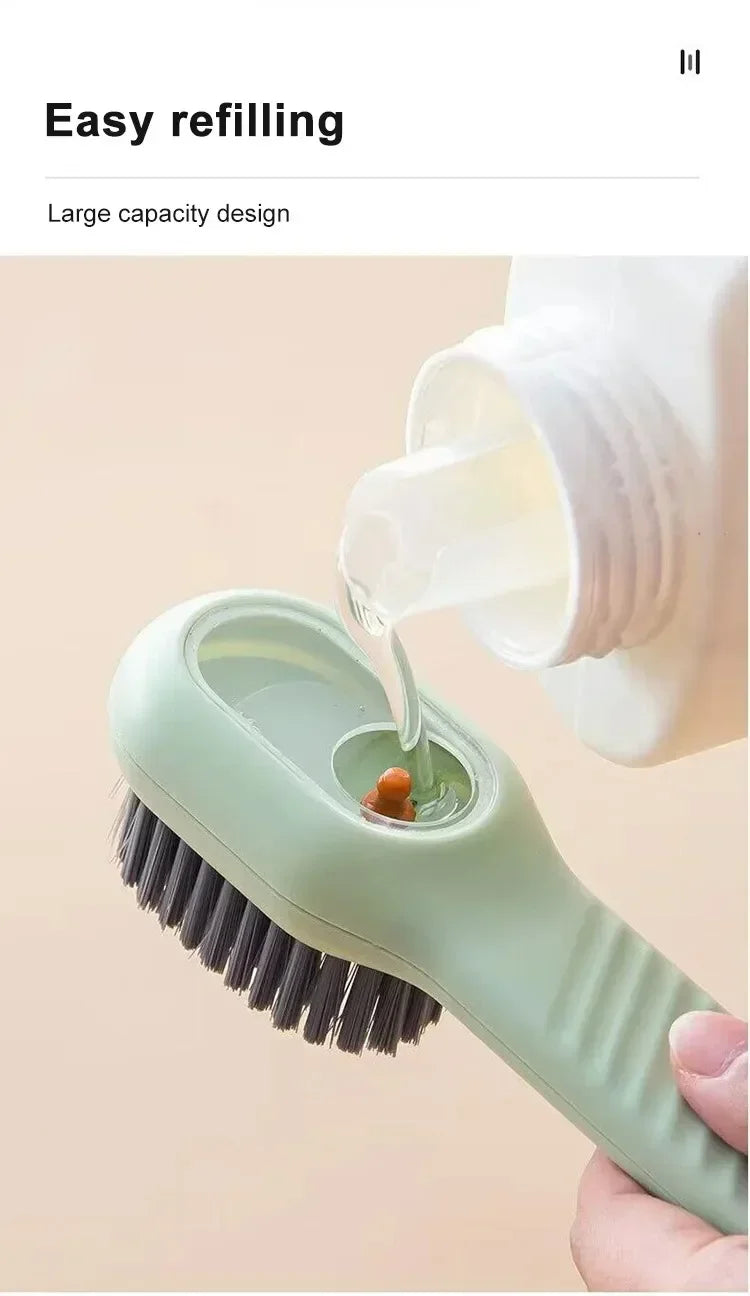 Multifunctional Soap-Dispensing Cleaning Brush
