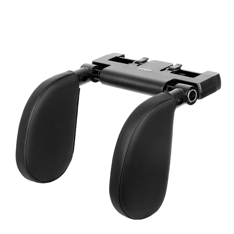 Adjustable 180° Car Seat Headrest Pillow with Memory Foam Support