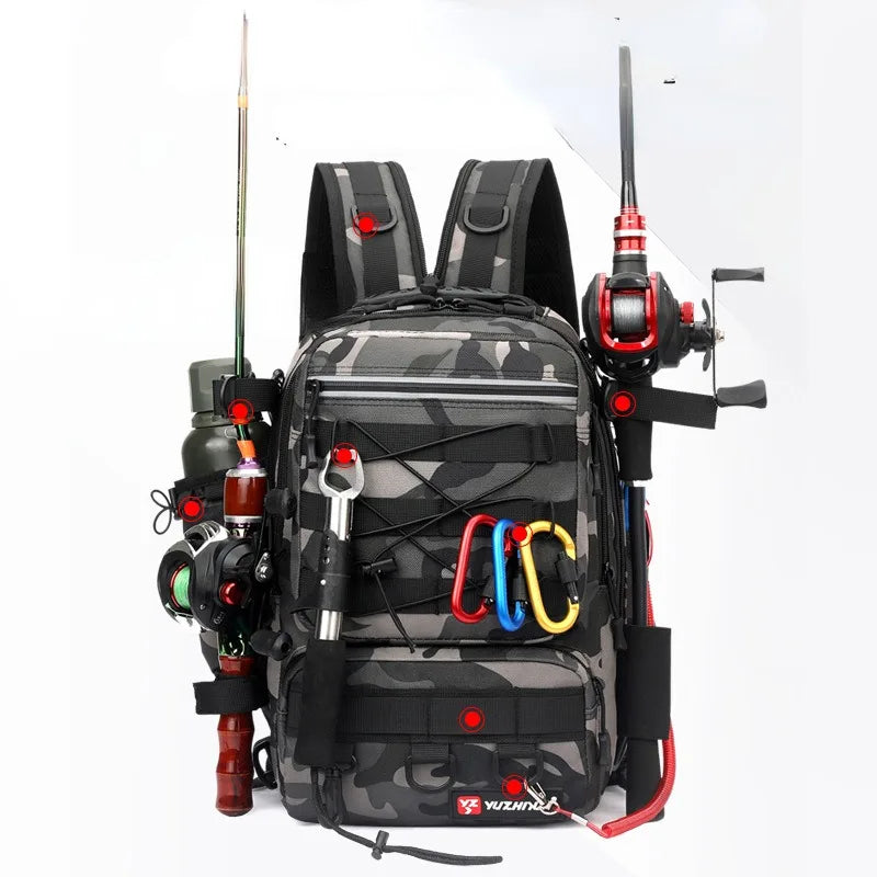 Camouflage Multi-functional Fishing Backpack