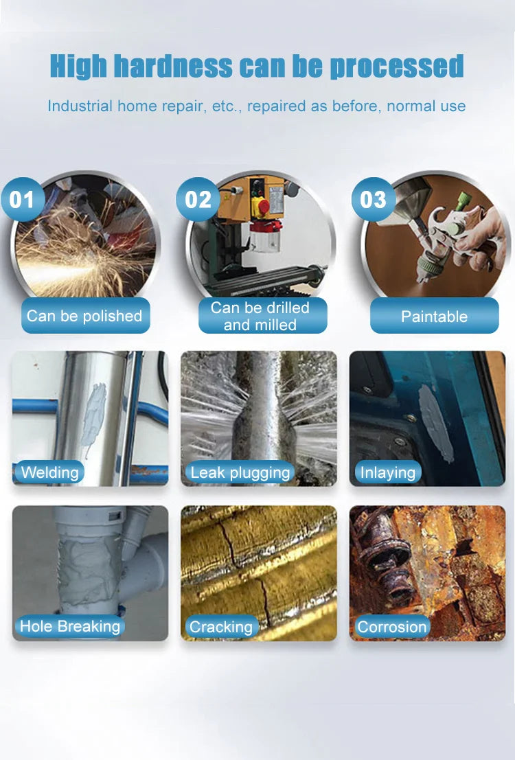 High-Temperature Metal Repair Glue - Industrial-Grade Cold Welding Adhesive