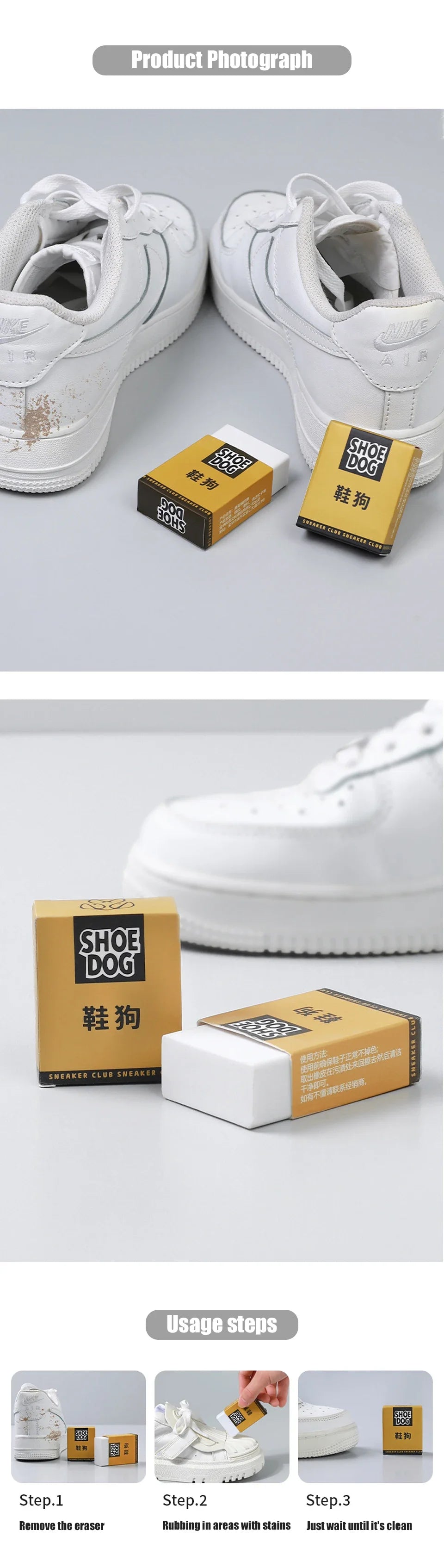 Magic Shoe Eraser Suede & Leather Sneaker Cleaner