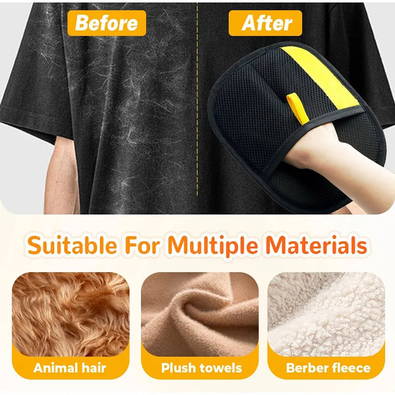 Reusable Pet Hair Removal Glove – For Clothes, Furniture & More