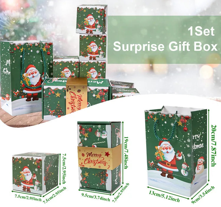 Christmas Gift Box DIY Folding Surprise Gift Box Money Pop Up Merry Christmas Surprise Gift Box Christmas New Year Gift