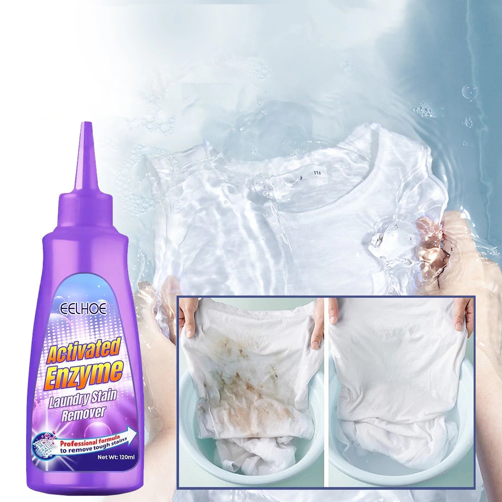 Powerful Enzyme Laundry Stain Remover – Fast & Effective Cleaning