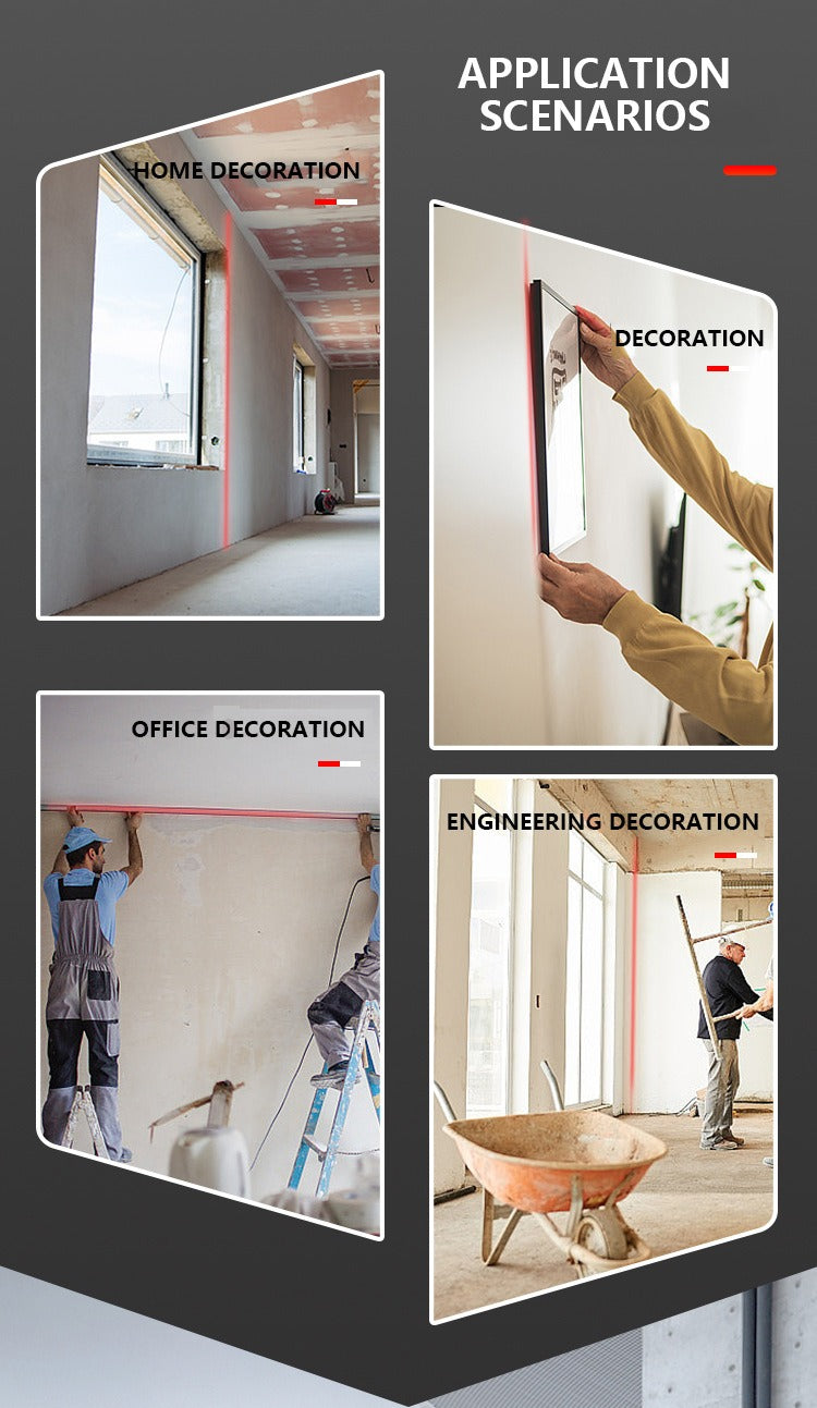 Digital Inclinometer with Laser – Precision Angle Gauge with 4-Side Magnet & USB-C Recharge