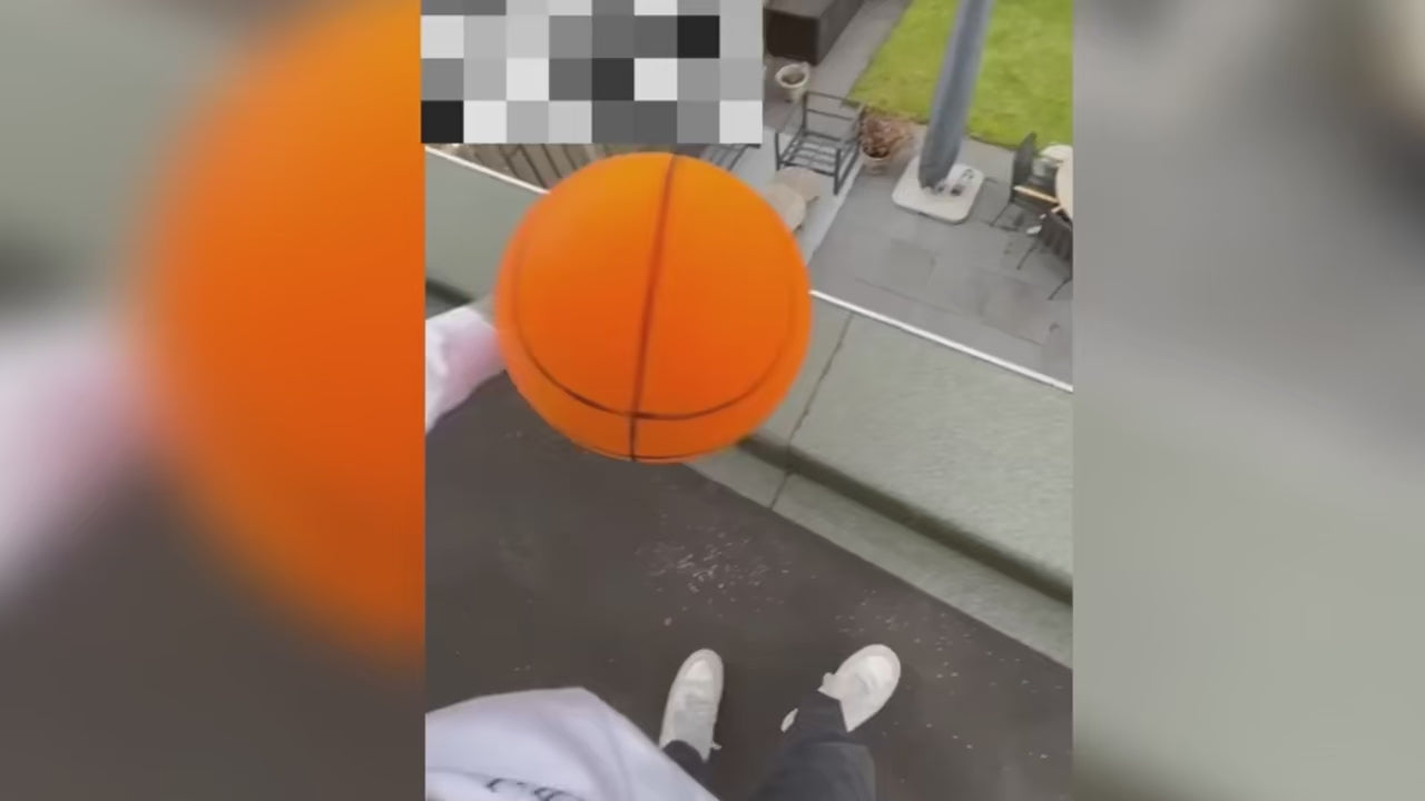 Kids Indoor Silent Basketball - High-Resilience Foam Ball