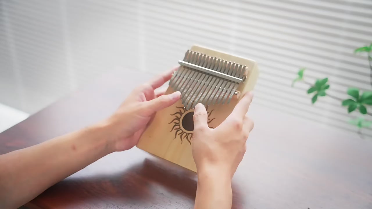17-Key & 21-Key Kalimba Thumb Piano - Premium Laser Engraved Finger Piano Kit