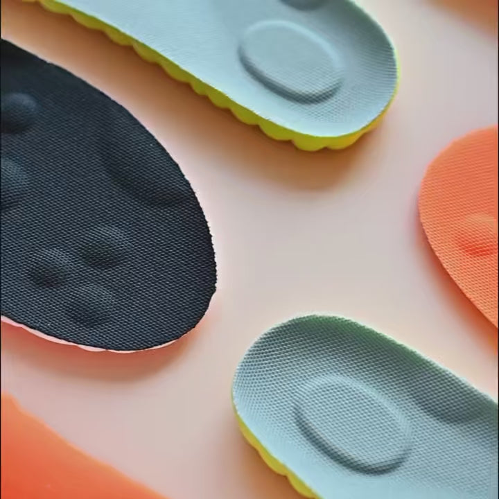 Ultra-Soft Shock-Absorbing Sport Insoles with Arch Support