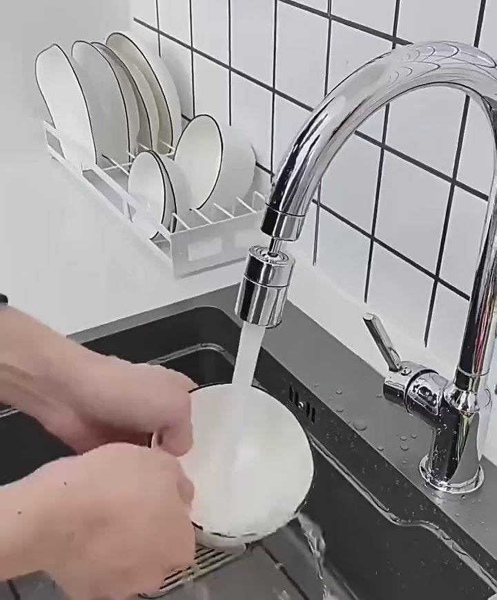 360° Adjustable Dual-Mode Kitchen Faucet Spray Head with Filter