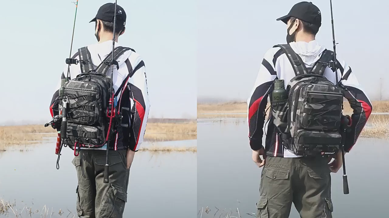 Camouflage Multi-functional Fishing Backpack