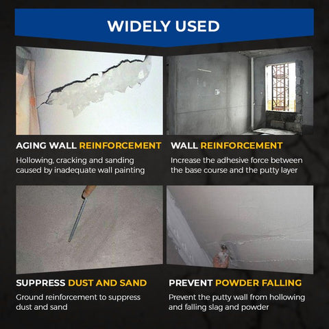 Sand Fixing Agent Wall Protection Spray Wall Mending Agent Crack Repairing Sealing Broken Hole Filler for Home Repair Tool