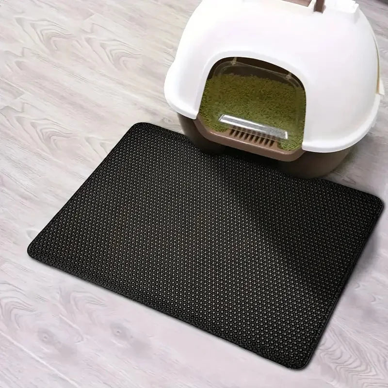 Double-Layer Cat Litter Trapping Mat – Waterproof & Easy to Clean