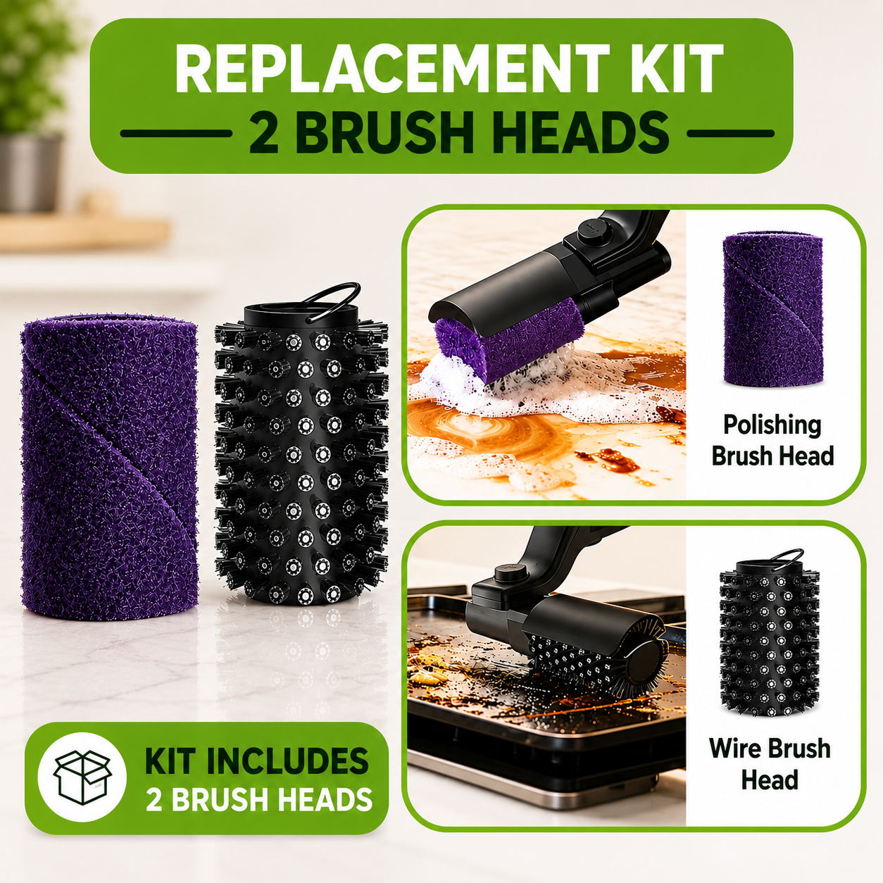 Electric BBQ Grill Brush – Rechargeable 3-Speed Grill Cleaner with Adjustable Head