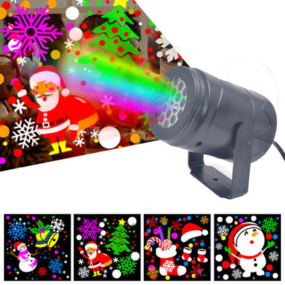 USB Christmas Projector Light – Snowflake or 16 Patterns Options