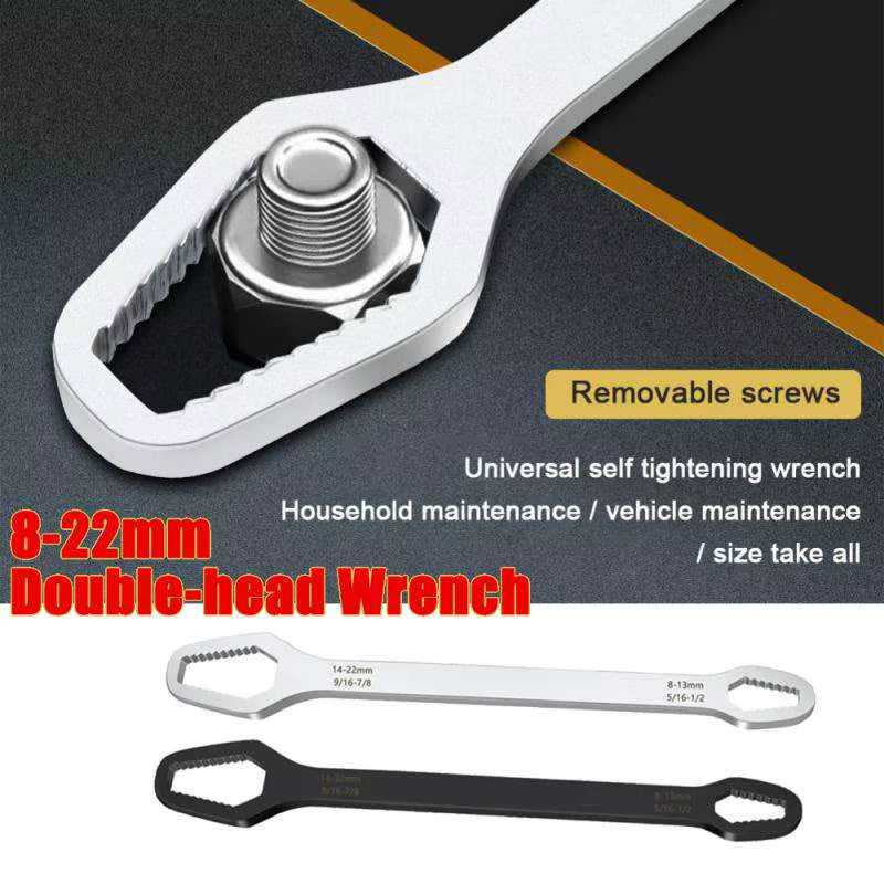Universal Self-Tightening Double-Head Wrench (5/16"–7/8" 8–22mm)