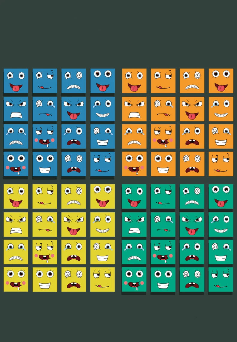 Face Changing Expression Puzzle – Montessori Cube Game for Kids