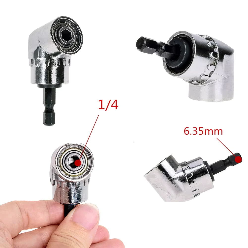 105° Right Angle Drill Attachment - Corner Screwdriver Tool