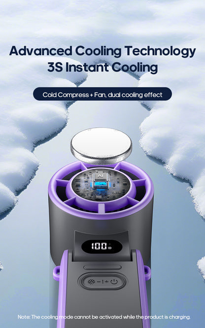 Portable Turbo Cooling Fan – 3600mAh Rechargeable