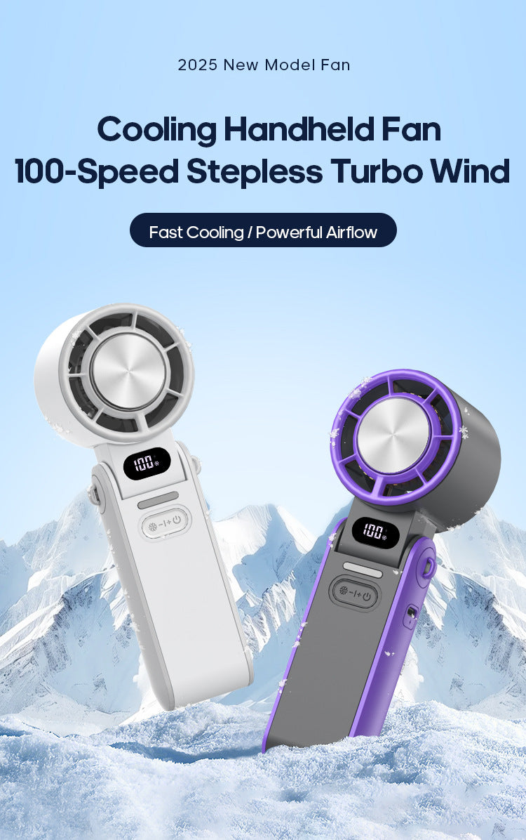 Portable Turbo Cooling Fan – 3600mAh Rechargeable