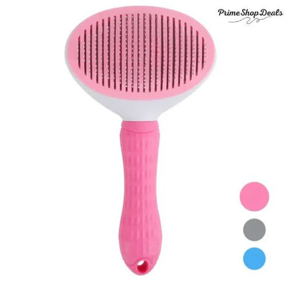 Pet Grooming Brush for Dogs & Cats – Stainless Steel Comb for Long Hair