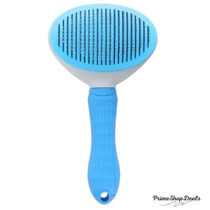 Pet Grooming Brush for Dogs & Cats – Stainless Steel Comb for Long Hair