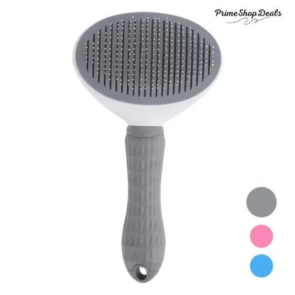 Pet Grooming Brush for Dogs & Cats – Stainless Steel Comb for Long Hair