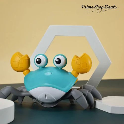 Interactive Crawling Crab Toy with Music and Obstacle Avoidance