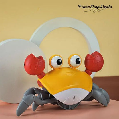 Interactive Crawling Crab Toy with Music and Obstacle Avoidance