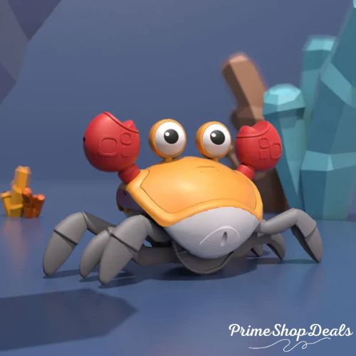 Interactive Crawling Crab Toy with Music and Obstacle Avoidance