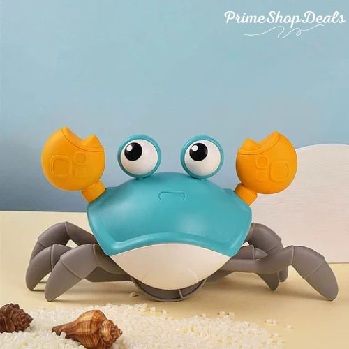 Interactive Crawling Crab Toy with Music and Obstacle Avoidance