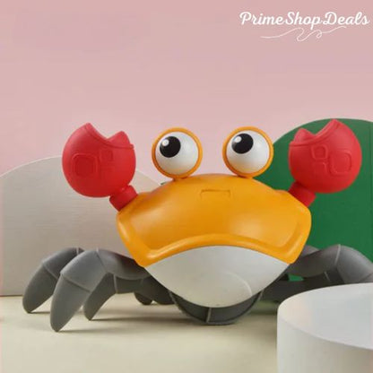 Interactive Crawling Crab Toy with Music and Obstacle Avoidance