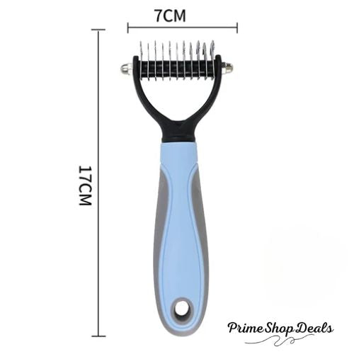 Professional Dual-Head Pet Deshedding Brush & Knot Remover