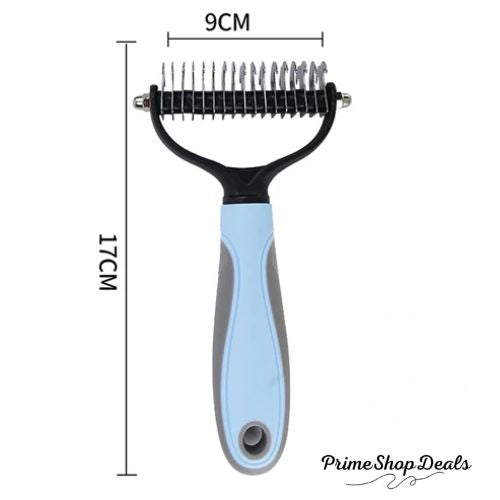 Professional Dual-Head Pet Deshedding Brush & Knot Remover