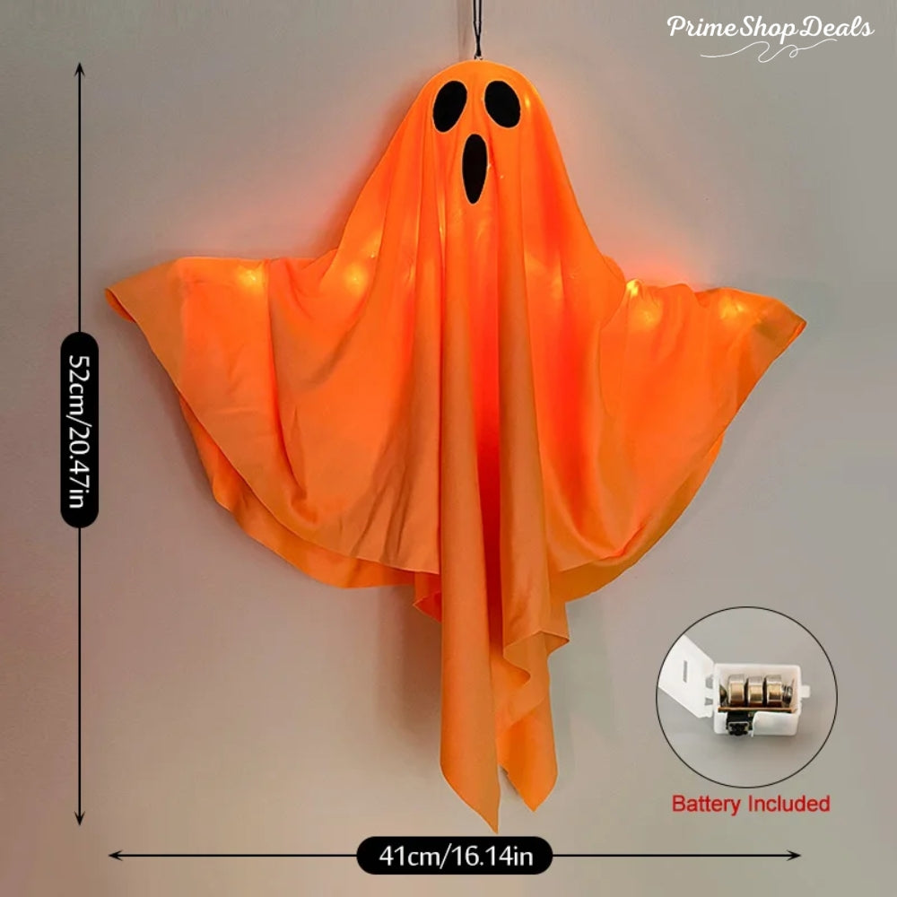 LED Glow Ghost Halloween Hanging Decoration with Lights