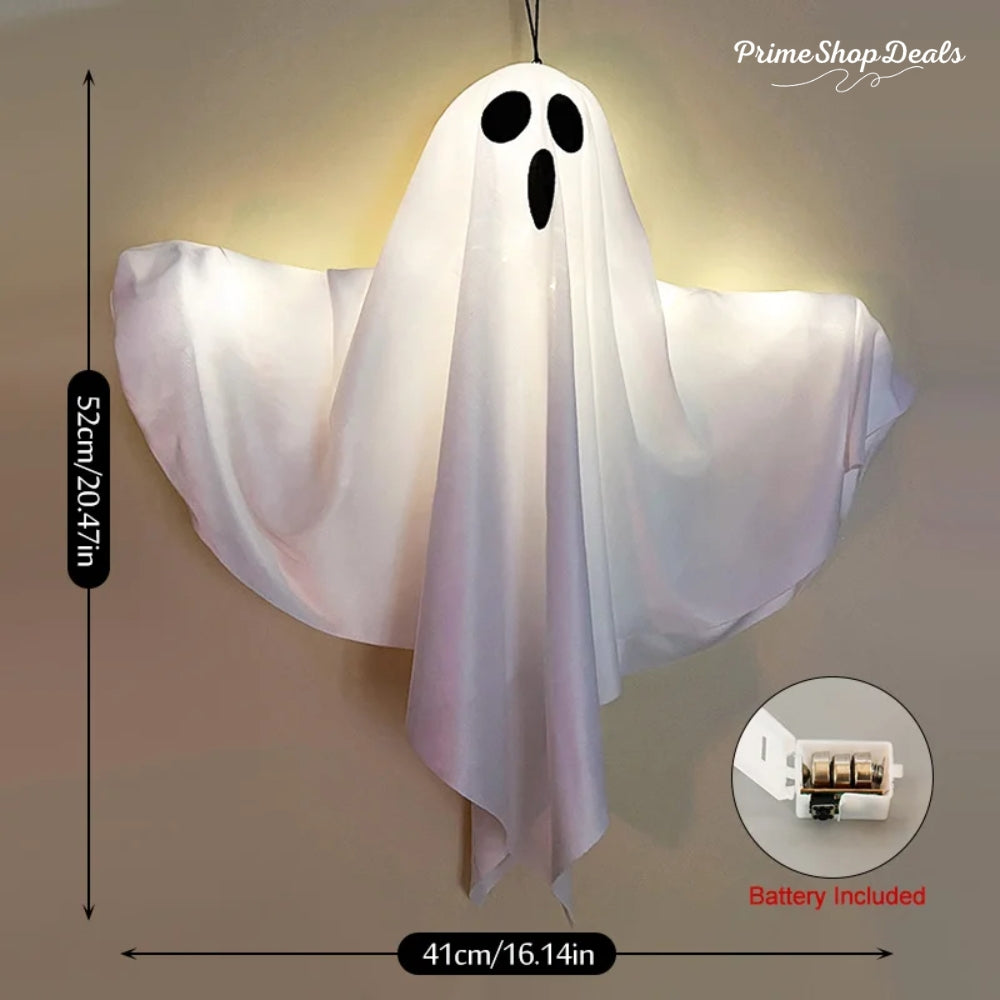 LED Glow Ghost Halloween Hanging Decoration with Lights