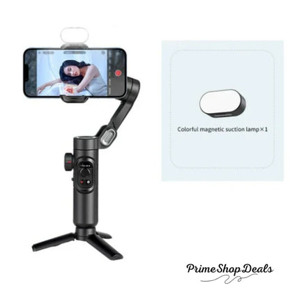 3-Axis Smartphone Gimbal Stabilizer with Fill Light