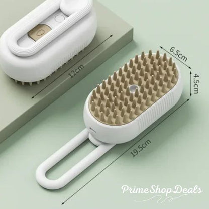 4-in-1 Steam Brush for Dogs and Cats - Pet Grooming & Hair Removal Tool