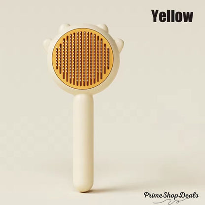 Self-Cleaning Pet Grooming Brush with Massage Needles