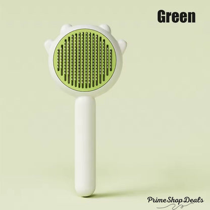 Self-Cleaning Pet Grooming Brush with Massage Needles
