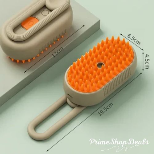 4-in-1 Steam Brush for Dogs and Cats - Pet Grooming & Hair Removal Tool