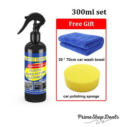 Ultimate Car Plastic and Leather Restorer - High-Gloss Finish