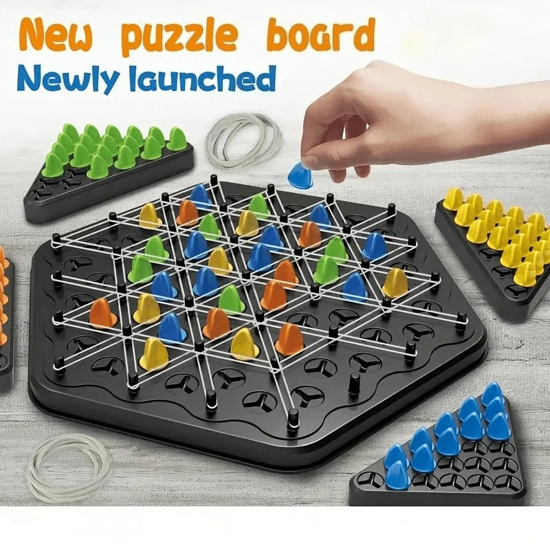 Triangle Strategy Board Game – Multiplayer Logic & Thinking Challenge