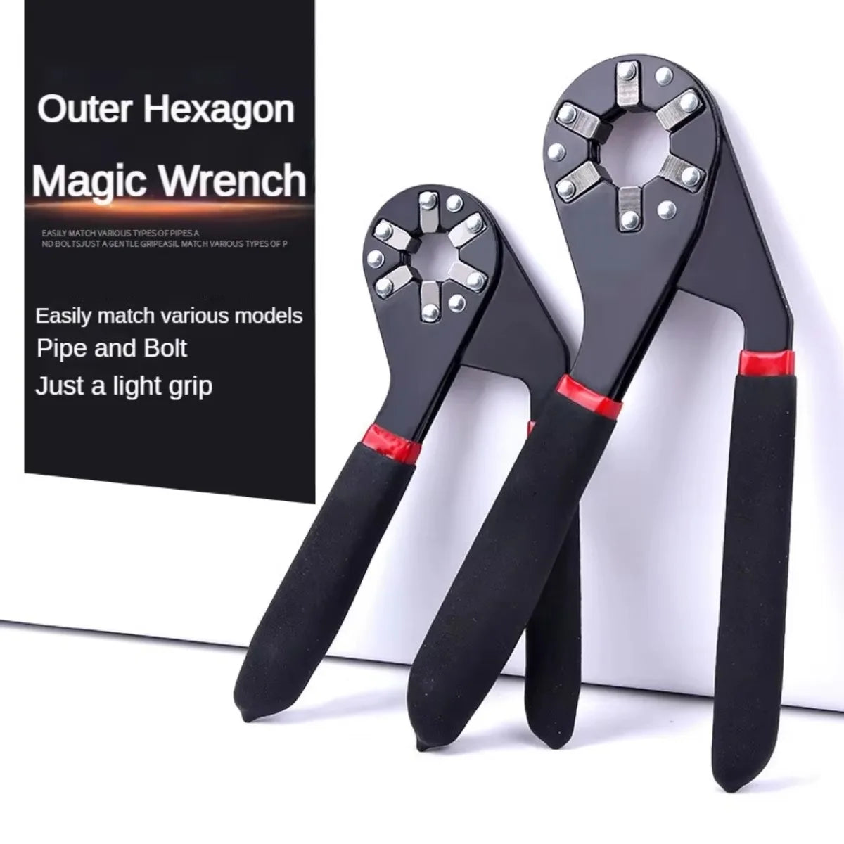 Adjustable 6/8-Inch Magic Wrench – Multifunctional Hand Tool for Home Repairs