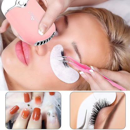 Mini USB Charging Eyelash Fan Dryer - Portable and Efficient Lash Extension Tool