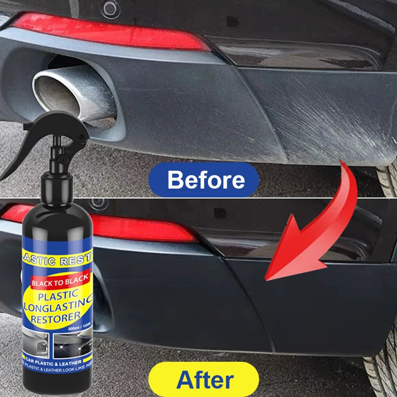 Ultimate Car Plastic and Leather Restorer - High-Gloss Finish