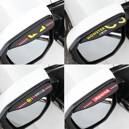 2PCS Universal Rearview Mirror Rain Shield - Waterproof & Anti-Fog Protector