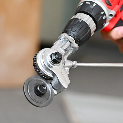 Drill-Powered Sheet Metal Cutter Head (Burr-Free Disc Shear)