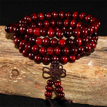 Natural Sandalwood 108 Bead Meditation Bracelet